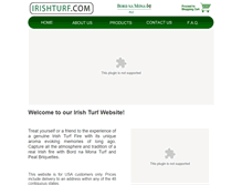 Tablet Screenshot of irishturf.com